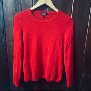 Red cashmere sweater